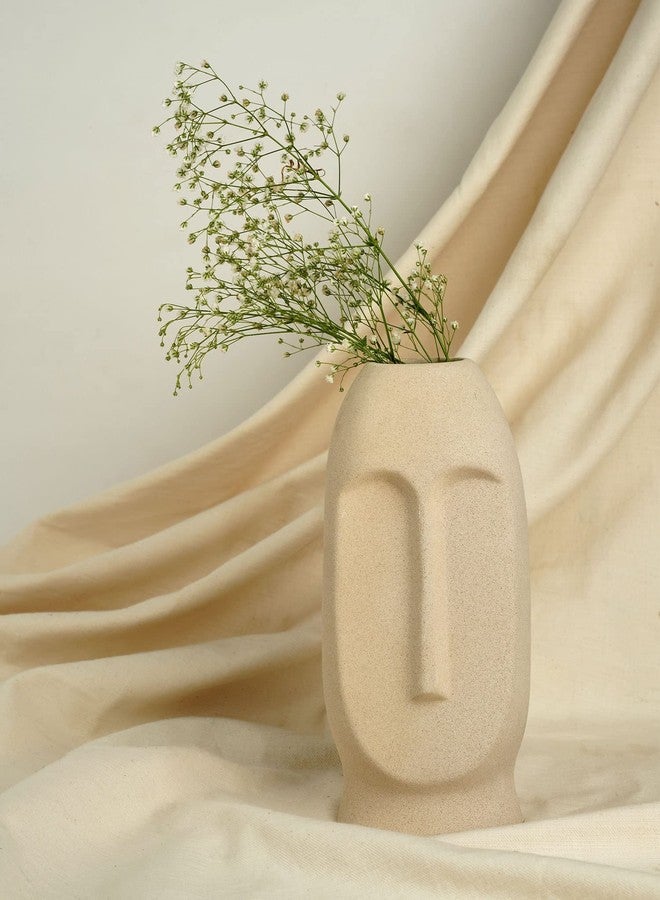 Purezento White Ceramic Table Viso vase |Home Decor |Table Top| Plant Pot for Room Decoration. - Image 5